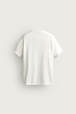 CAMISETA LAVADA CUELLO PANADERO / Beige claro - Zara фото 7