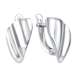 Серьги из серебра без вставки, Л-27934