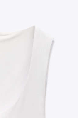 WIDE STRAP POLYAMIDE VEST TOP - Zara фото 61