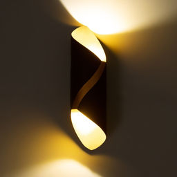 Бра «Талия» LED 10 Вт черный золото 9×9×30 см