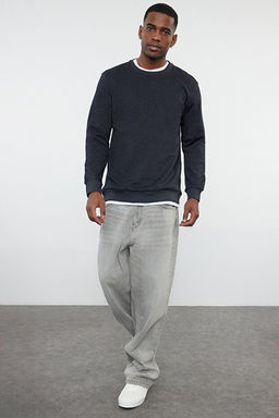Antrasit Regular/Normal Kesim __i Polar/S_cak Tutan Sweatshirt TMNAW21SW1208 - Trendyolmilla фото 2
