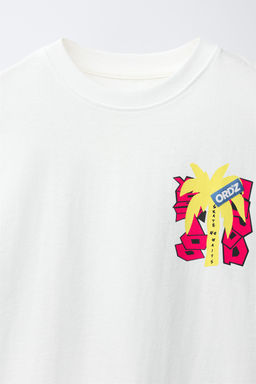 CAMISETA ESTAMPADA LOGO / Blanco