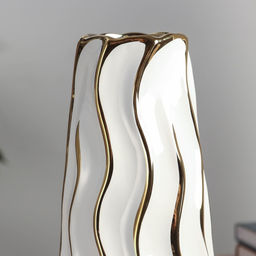 Ваза «Грант элит», d=7.5 см, 29×12 см, керамика, белый