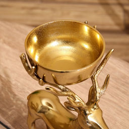 Подсвечник «Олень», 19×12×28 см, алюминий