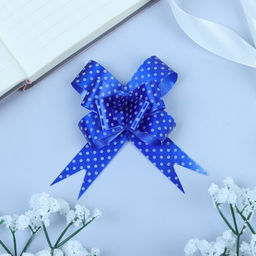 Цена за 10 шт. Бант - бабочка No1,8, синий