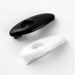 Булавки безопасные «Сердце», 40 мм, 6 шт., цвет чёрный/белый