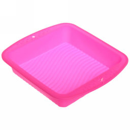 Цена за 2 шт. Форма силиконовая 1,2л "Квадрат" 23*23*4,5 см