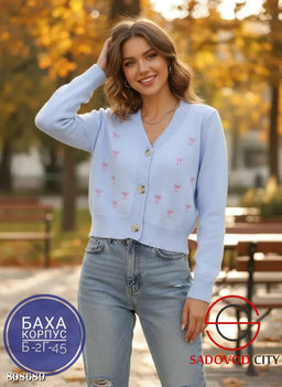 Вязанная кофта Бантики - Bruno фото 6