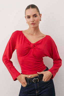 Siyah Orme Bluz TWOAW26BZ00331 - Trendyolmilla фото 5