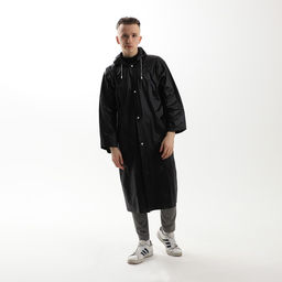 Дождевик взрослый плащ «ДождеWEEK», размер 42-48, 60×110 см, чёрный