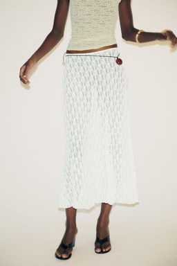 FLARED LACE MAXI SKIRT - Zara фото 2