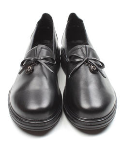 03-5071 BLACK Полуботинки женские (натуральная кожа)