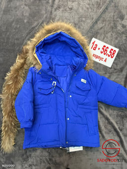 Куртка зимняя подростковая с мембранной тканью и съёмным натуральным мехом - Bruno фото 3