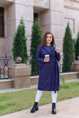 Пальто женское демисезонное 21550 (фиолет) - Kankan фото 3