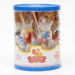 Цена за 40 шт. Карамель леденцовая Сибирский петушок, ГОСТ, микс, 24 г