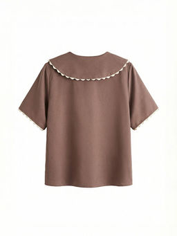 Bebe Yaka K?sa Kollu K?z ?ocuk G?mlek