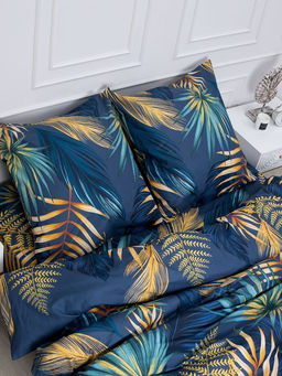 Простыня на резинке 200*200 см, перкаль, борт 25 см (Мира, синий) - Ивановотекстиль фото 10