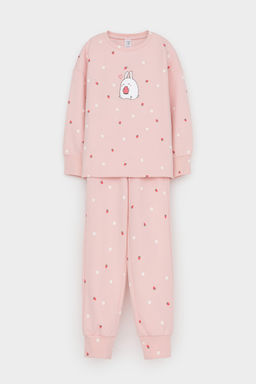 К 1581/тропический персик,клубничный мусс пижама