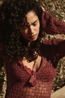 Vestido playero efecto crochet - H&m фото 7