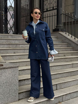 Брюки AURA 4173-176 темно-синий деним