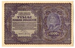 Банкнота 1000 марок 1919 года Польша