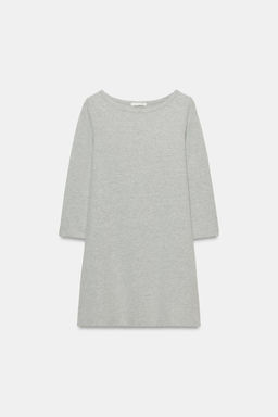 VESTIDO CORTO CUELLO BARCO / Gris vigor? - Zara фото 6