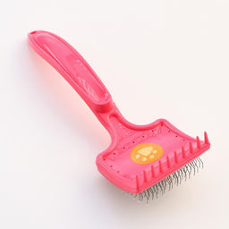 Щётка - пуходёрка средняя жесткая с каплями, основание 59 х 49 мм, розовая - Пижон фото 2