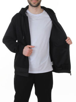 AAL-710 BLACK Костюм спортивный мужской (85% хлопок, 15% полиэстер)