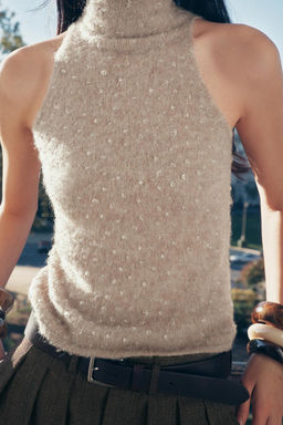 BEADED KNIT TOP - Zara фото 3
