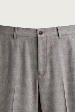 PANTAL?N REGULAR FIT TRAJE RAYAS / Gris vigor?