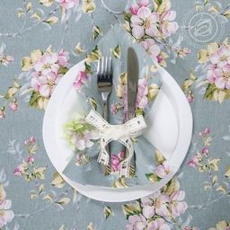 Столовый набор Живопись:скатерть 150*180 см.+6 салф. рогожка