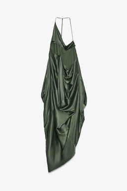 ZW COLLECTION ASYMMETRIC SATIN DRESS - Zara фото 19