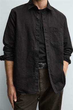 COTTON/LINEN SHIRT - Zara фото 5