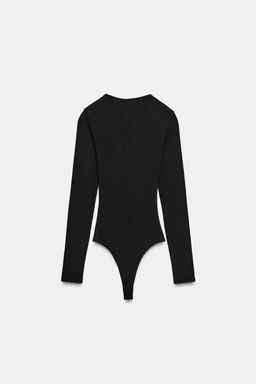 RIBBED LONG SLEEVE BODYSUIT - Zara фото 5