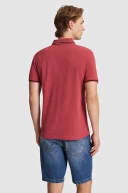 Erkek Vi_ne Slim Fit Polo Yaka Basic Ti__rt