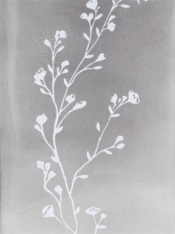 Ваза для цветов стеклянная с деревянной подставкой из темного стекла, 25 х 9 см