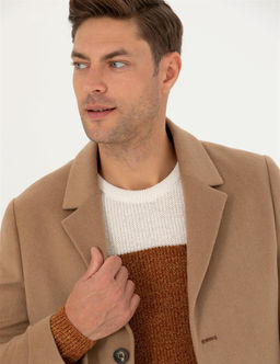 Camel Y_n Kar___ml_ Ekstra Slim Fit Ka_e Kaban