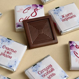 Цена за 45 шт. Шоколад в банке Самой прекрасной. 8 марта, 250 г ( 45 шт. ? 5 г). - Фабрика счастья фото 6