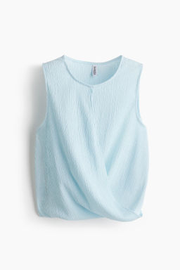 Top efecto arrugado con detalle cruzado - H&m фото 2