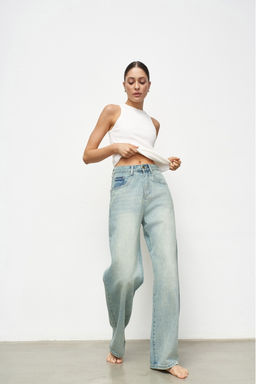 Джинсы-трубы Irish Mint Accent Pocket - Erist store фото 4