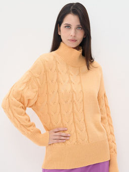 Свитер женский 9232-94016. 297 персиковый крем