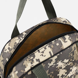 Косметичка на молнии, с сеткой, цвет хаки - Simaland фото 3