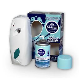 ДО-РЕ-МИ Premium комплект диспенсер+ароматизатор воздуха сух.распыление 250мл Дыхание моря