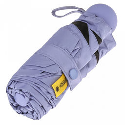 Зонт-мини механический Палитра UPF50+ ткань эпонж (полиэстер) + черное УФ-покрытие, 6 лучей, д/купола 90см, 5 сложений, 18см в сложенном виде, механизм против ветра, ручка с покрытием soft-touch, цвет сиреневый, 218гр (Китай) - Домашняя Мода фото 7