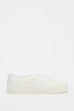 FLORAL EMBROIDERED TRAINERS - Zara фото 3