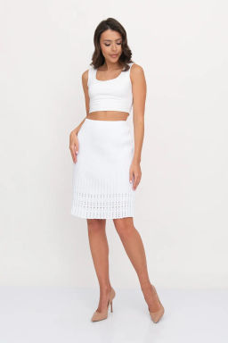 ЗЛАТА Юбка И 014/белый