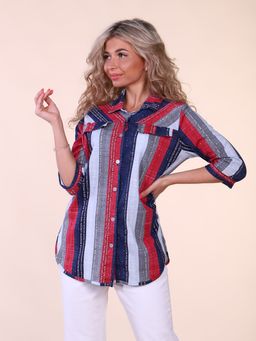 М377 Рубашка Рандеву(полоска) - Иванушка-трикотаж фото 4