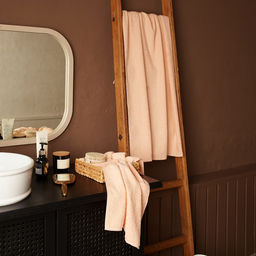 Полотенце махровое Экономь и Я 70х140 см, цвет персиковый мокко, 100% хлопок, 350 гр/м2  фото 11