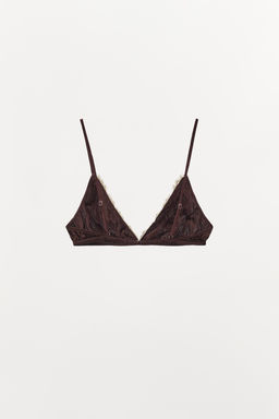 SILK AND LACE BRALETTE - Zara фото 6