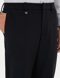 Lacivert Slim Fit Flanel Dokulu Kuma_ Pantolon - Pierre cardin фото 5